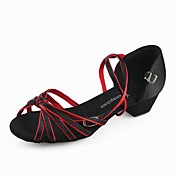 Satin Upper Dance Shoes Ballroom Latin Shoes for Women and Kids