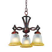 Antique Inspired Chandelier with 3 Lights