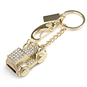4gb diamants style de voiture un lecteur flash USB trousseau (or)