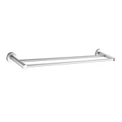 Eloxieren Aluminium Finish 24-Zoll-Bad-Accessoires Doppel Handtuchhalter