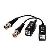 cctv câmera com áudio poder balun utp transceptor (par)