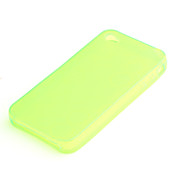 защитные милые пластиковые пузырьки случае для iphone 4 (зеленый)