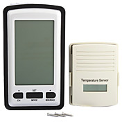 4 "lcd wireless out / estação meteorológica interior com relógio e sensor de temperatura exterior (2 * aa)