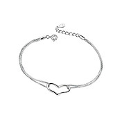 925 sterling zilver met platina plating armband