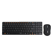 RAPOO e9060 inalámbrica ultra-delgado de 101 teclas del teclado y el ratón (negro)