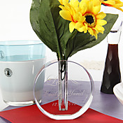 Personalized Crystal Round Vase