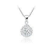 925 sterling sølv / Rhinsten med platinplettering vedhæng