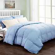 twin / full / queen-size sólida de algodão acetinado contagem da linha 300 para baixo comforter