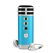 pocket mini karaoke zingen microfoon (blauw)