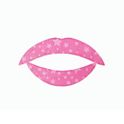 5 stk pink stjerne temporaty læbe tatovering mærkat