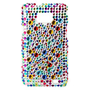 Colorful Protective Hard Case with Crystal for Samsung i9100