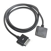 30-pins dock-verlengkabel voor iPhone, iPod (100cm, zwart)