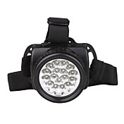 17 LED ultra bright lange skud holdbart forlygte sort