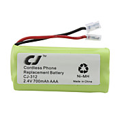 2.4V 700mAh remplacement de téléphone sans fil batterie Ni-MH-312 CJ