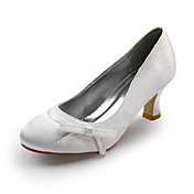 Satin Upper Mid Heel Closed-toes Evening Party Shoes/ Special Occasion Shoes.More Colors Available