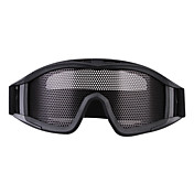 outdoor de segurança para protecção dos olhos de metal mesh escudo goggle - preto