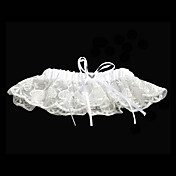 Satin Garter With Elegant Lace Trim