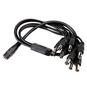En kvinne til 8 mannlige DC strømforsyning splitter kabel