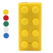 TF Card Reader MP3 Player (Assorted Colors, LEGO Style)