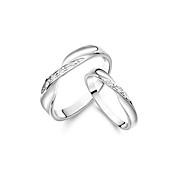 incredibili 925 amanti anelli in argento (set di 2)