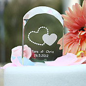 Personalized Crystal Arched Wedding Cake Topper