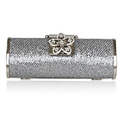 cetim com cristal / strass saco de noite / embreagem