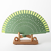 Spanish Style Green Fan (Set of 4)