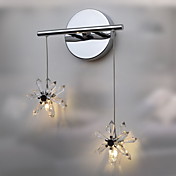 Egypt Imported Crystal Wall Light with 2 Lights - Floral Shade