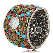 Orologio- bracciale alla moda, da donna, analogico, al quarzo, in lega DBS2