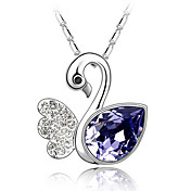 45-cm Fantasy Swan Lake Quality Crystal Necklace