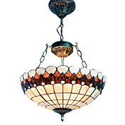Tiffany loftslampe med 3 lys