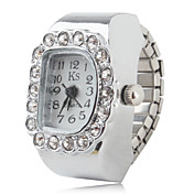 donne alla moda anello orologio analogico in lega (argento)