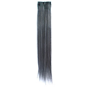3 peças grampo em extensões de cabelo sintéticos retas com 2 clips - 4 cores disponíveis