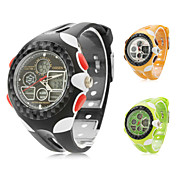 Frauen-Silikon-Analog-Digital-Multi-Bewegung Armbanduhr (farbig sortiert)