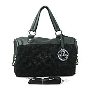 Faux Leather With Rivet/Gold Hardware Shoulder Bag/Tote (More Colors)