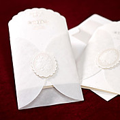 classique en relief à trois volets avec invitation de mariage d'insertion (jeu de 50)