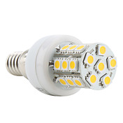 E14 5050 SMD 27-LED 300Lm 2800-3200K Warm White Light Bulb (3.5W, 230V)