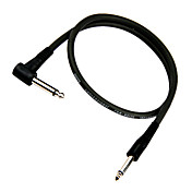 Economical Guitar Cable with Plastic Right-angle Plug in 6 meter