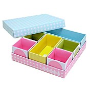 bricolage six boîte de rangement en treillis de bureau