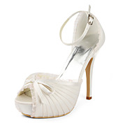 Satin Stiletto Heel Platform /Pumps With RufflesWedding Shoes(More Colors)