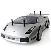 1/10 RC Nitro Gas Powered 15CC 4WD Engine 2-Speed Gearbox Lamborghini RTR Touring Car (YX00556)