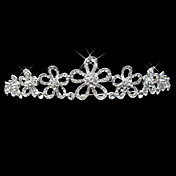 Legierung mit Strass und Perlen Ausschnitt Blume Braut Diadem