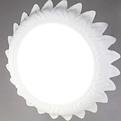 Ceiling Light in Flower Shaped Shade White