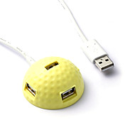 4-Port Golf Ball Style USB Hub with Magnetic Base (Assorted Colors)
