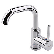 Contemporary Centerset Chrome Finish Bathroom Sink Faucet
