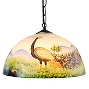 pavão luz pingente padronizado com 1 luz