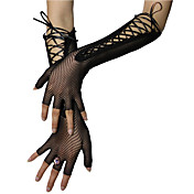 mariée en nylon / parti / le soir des gants