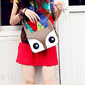pu fox utforming crossbody bag