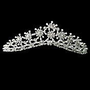 Lovely Alloy With Rhinestone And Pearl Bridal Tiara