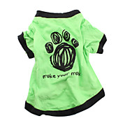 Make Your Mark Cotton T-shirt for Dogs (Green, Multiple Sizes Available)